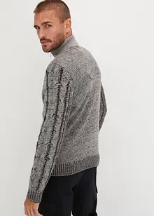 Gilet en maille à motif torsadé, bonprix