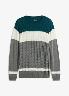 Pull à motif torsadé, bonprix