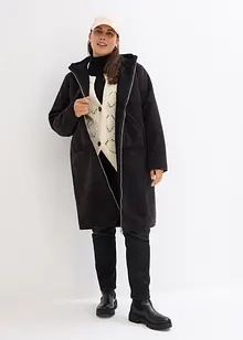 Manteau court avec doublure peluche, bonprix