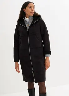 Manteau court avec doublure peluche, bonprix