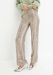 Pantalon en jersey à sequins, bonprix