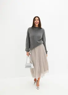 Pull oversize à décolleté profond dans le dos, bonprix