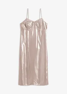 Robe à bretelles fines en satin, bonprix