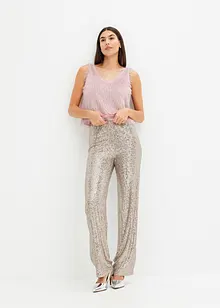 Blouse sans manches en maille poilue, bonprix