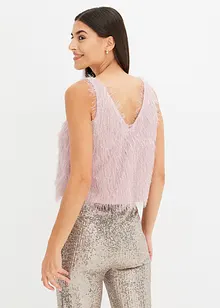 Blouse sans manches en maille poilue, bonprix