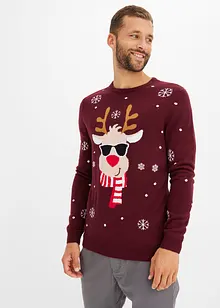 Pull avec motif de Noël, bonprix