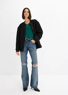 Jean Bootcut à ceinture (ens. 2 pces), bonprix