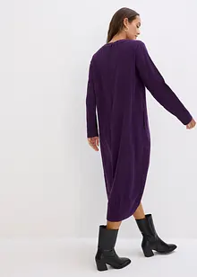 Robe midi en flanelle avec poches, bonprix