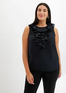 Blouse sans manches à volants, bonprix