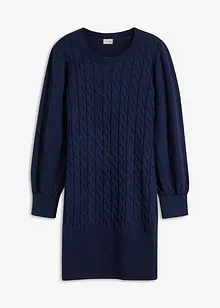 Robe en maille à motif torsadé, bonprix