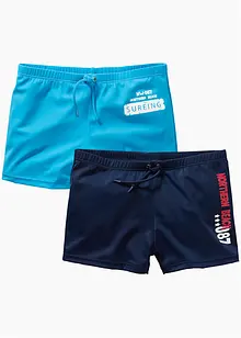 Lot de 2 shorts de bain garçon, bonprix