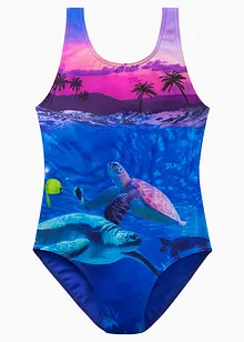 Maillot 1 pièce fille avec polyamide recyclé, bonprix