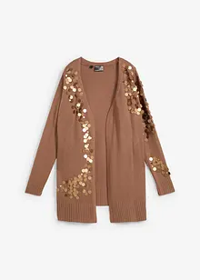 Gilet en maille avec sequins, bonprix