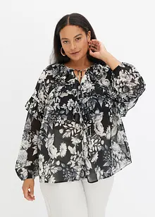 Blouse volantée, bonprix