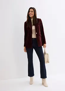 Blazer en velours plissé, bonprix