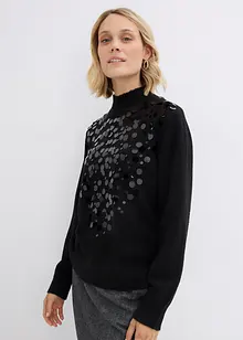 Pull à sequins, bonprix