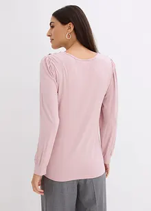 T-shirt blouse avec strass, bonprix