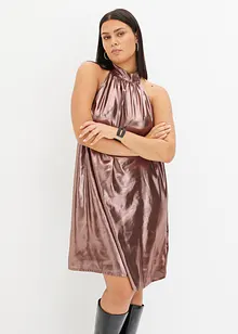 Robe courte en satin, bonprix