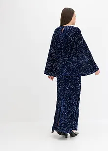 Robe à sequins en velours doux, bonprix