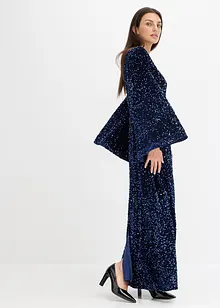 Robe à sequins en velours doux, bonprix