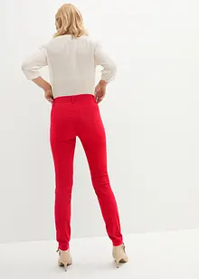 Pantalon stretch taille élastiquée avec boutons décoratifs, bonprix