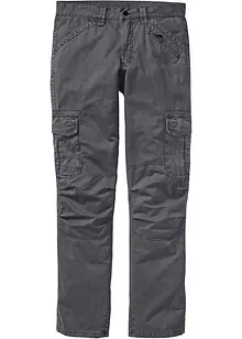 Pantalon cargo 100% coton, coupe droite et loose, bonprix