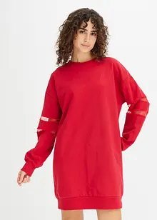 Robe en molleton à empiècements en mesh, bonprix