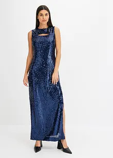 Robe à sequins et découpe, bonprix