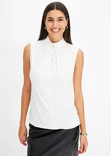 Top en jersey avec boutons décoratifs, bonprix