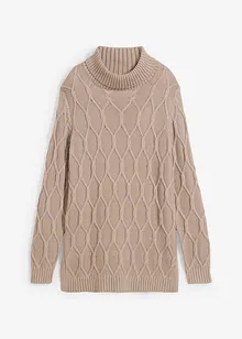 Pull en maille torsadée, bonprix