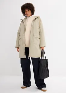 Parka d'hiver ample à capuche et doublure peluche, bonprix