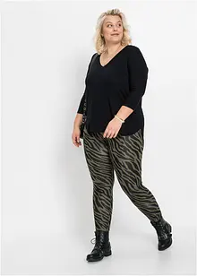 T-shirt manches 3/4 en viscose et élasthanne, bonprix