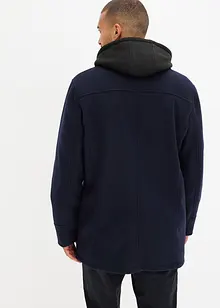 Veste d'extérieur, aspect laine, avec empiècement sweat amovible, bonprix