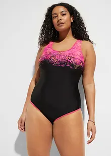 Maillot 1 pièce sportif à dos nageur, bonprix