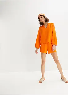 Blouse oversize en gaze de coton, bonprix