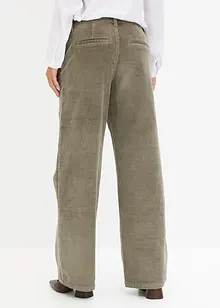 Pantalon ample en velours côtelé, bonprix
