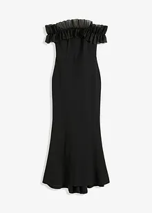 Robe col Bardot en crêpe texturé, bonprix