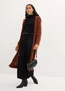 Veste longue en maille torsadée, bonprix