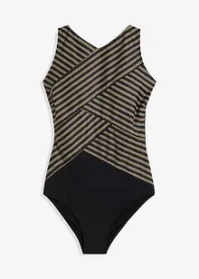 Maillot 1 pièce sculptant, maintien modéré, style portefeuille, bonprix