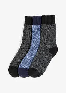 Lot de 3 paires de chaussettes thermiques avec doublure éponge, bonprix