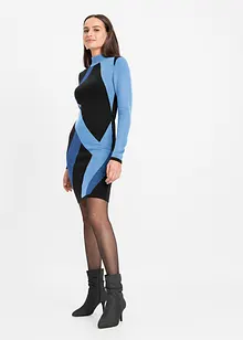 Robe en maille jacquard à rayures modernes, bonprix