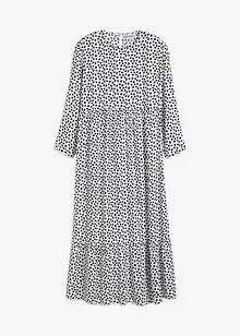 Robe midi en crêpe texturé, bonprix