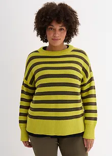 Pull boxy en maille ajourée, bonprix