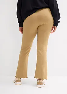 Lot de 2 leggings évasés avec taille élastiquée confortable, bonprix