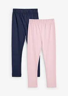 Lot de 2 leggings en matière élastique, bonprix