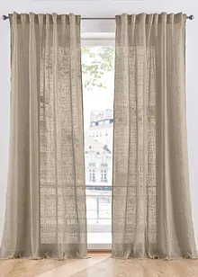 Voilage aspect lin (1 pce), bonprix