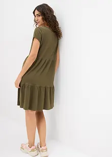 Robe-tunique en coton, manches courtes, bonprix