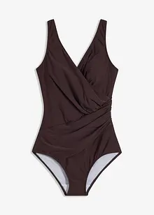 Maillot 1 pièce sculptant, maintien modéré, style portefeuille, bonprix