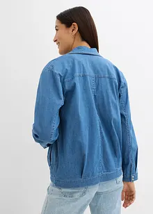 Veste en jean, style blouson, avec fermeture zippée, bonprix
