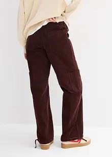 Pantalon cargo en velours côtelé, bonprix